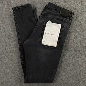 Purple Brand P002 Jeans Mens 32x34 Drop Fit Mid Rise Stretch  Faded Black